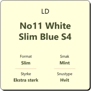LD No11 White Slim Blue S4