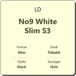 LD No9 White Slim S3