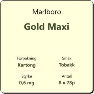 Marlboro Gold Maxi