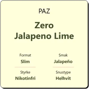 PAZ Zero Jalapeno Lime