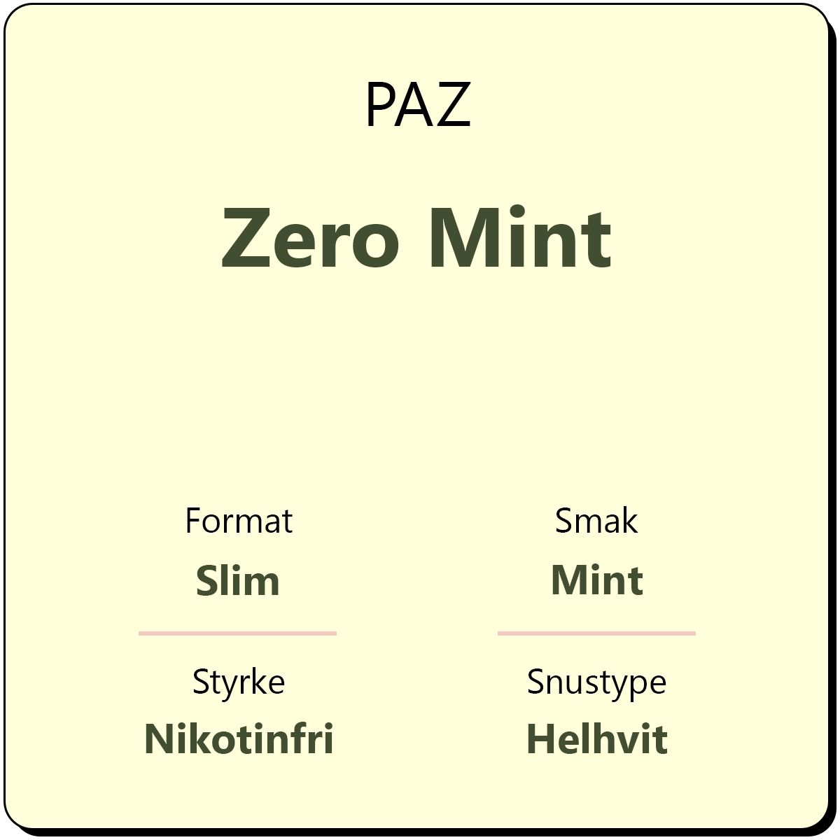 PAZ Zero Mint