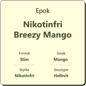 Epok Nikotinfri Breezy Mango