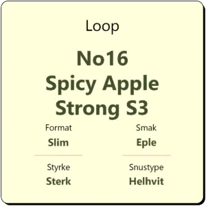 Loop No16 Spicy Apple Strong S3