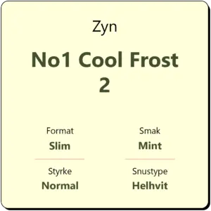 Zyn No1 Cool Frost 2