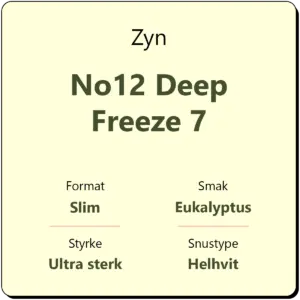 Zyn No12 Deep Freeze 7
