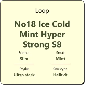 Loop No18 Ice Cold Mint Hyper Strong S8