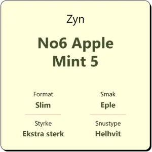 Zyn No6 Apple Mint 5
