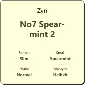 Zyn No7 Spearmint 2