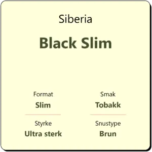 Siberia Black Slim