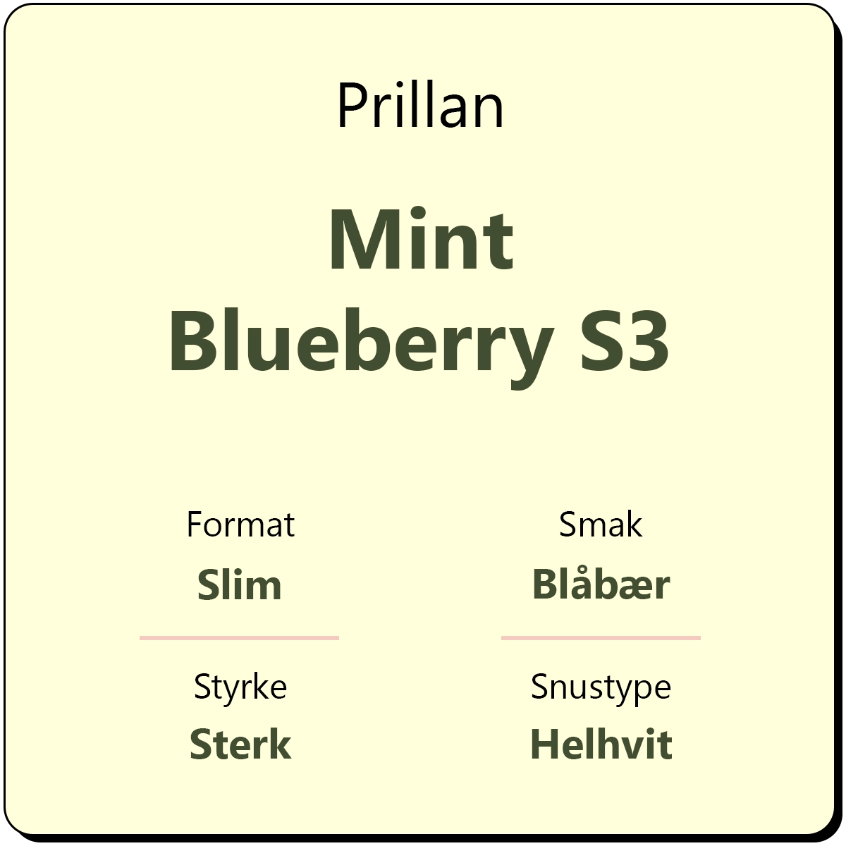 Prillan Mint Blueberry S3