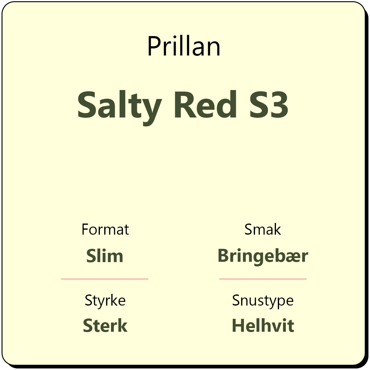 Prillan Salty Red S3