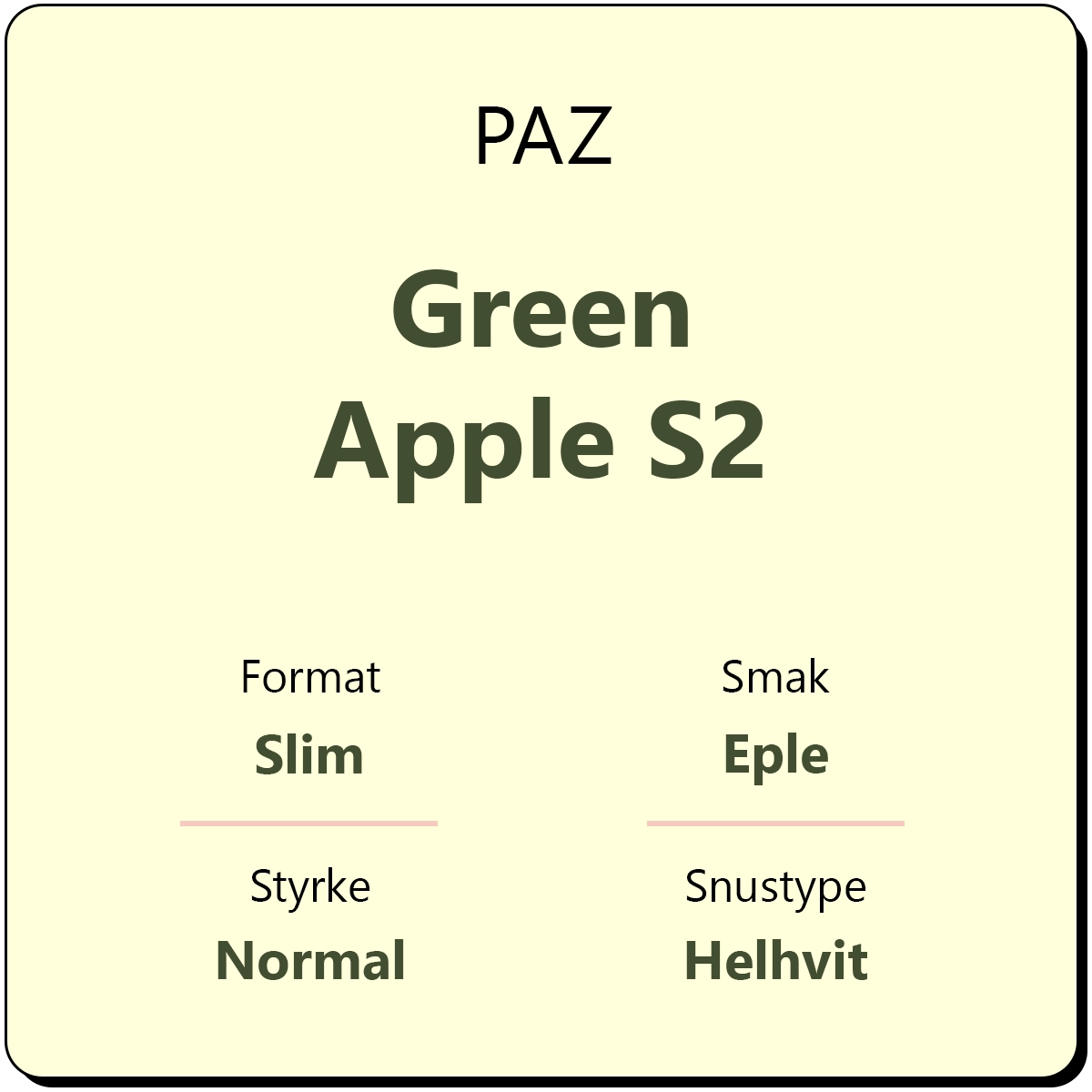 PAZ Green Apple S2