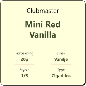 Clubmaster Mini Red Vanilla