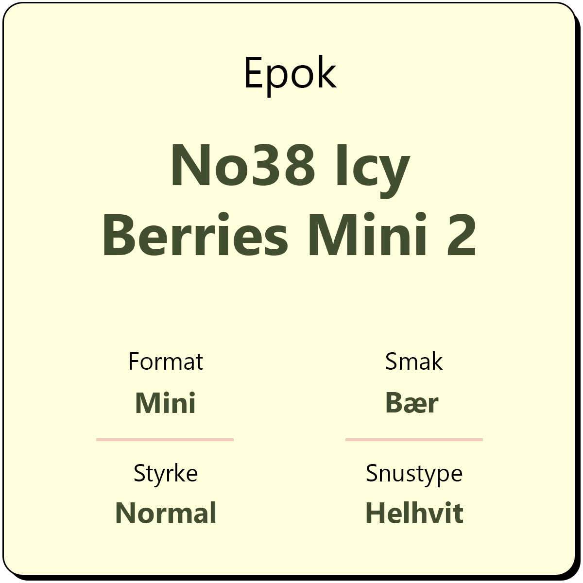 Epok No38 Icy Berries Mini 2