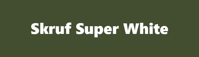 skruf super white