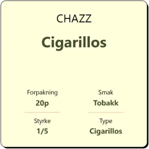 CHAZZ Cigarillos