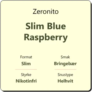 Zeronito Slim Blue Raspberry