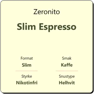 Zeronito Slim Espresso