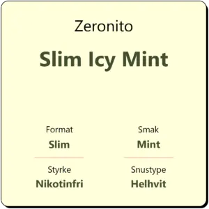 Zeronito Slim Icy Mint