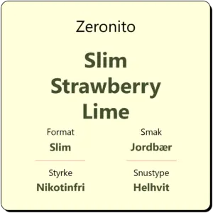 Zeronito Slim Strawberry Lime