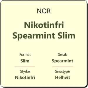 NOR Nikotinfri Spearmint Slim