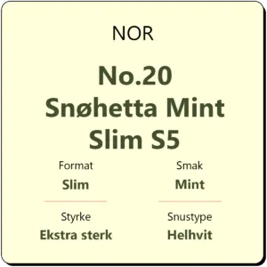 NOR No.20 Snøhetta Mint Slim S5