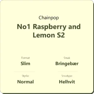 Chainpop No1 Raspberry and Lemon S2