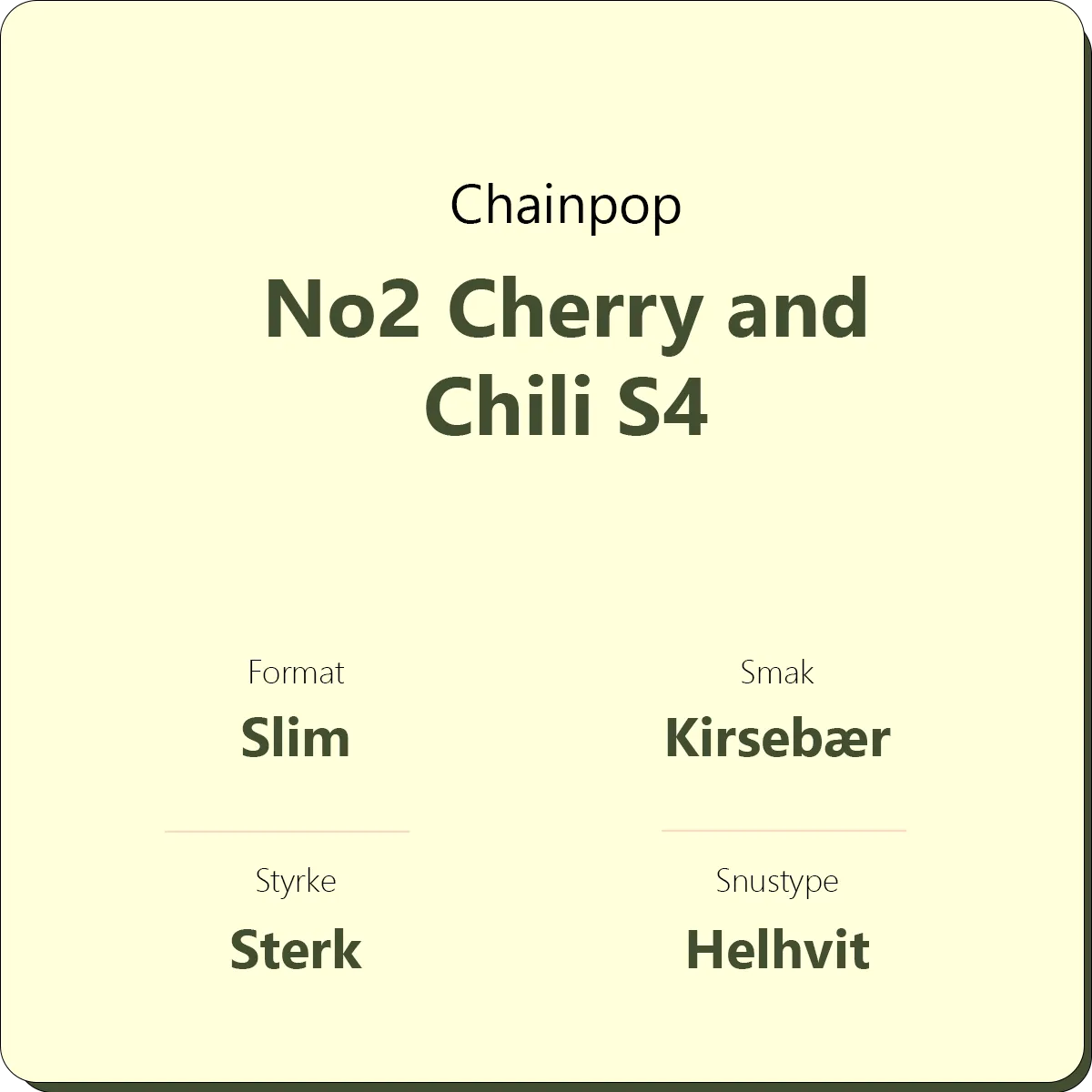 Chainpop No2 Cherry and Chili S4