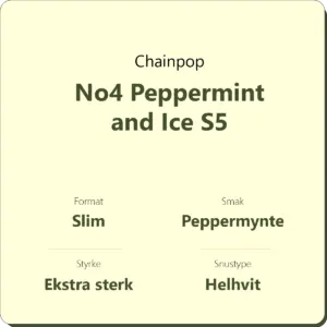 Chainpop No4 Peppermint snd Ice S5