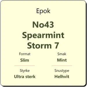 Epok No43 Spearmint Storm 7