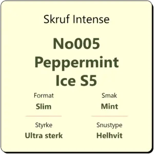 Skruf Intense No005 Peppermint Ice S5