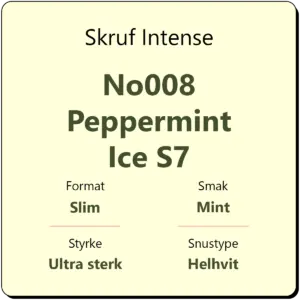 Skruf Intense No008 Peppermint Ice S7