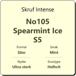 Skruf Intense No105 Spearmint Ice S5
