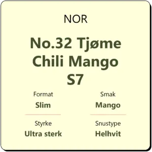 NOR No.32 Tjøme Chili Mango S7